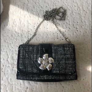 Brighton Knit Flower Crossbody Bag EUC